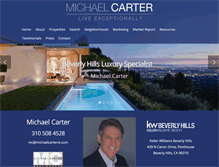 Tablet Screenshot of michaelcarterre.com